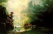 Albert Bierstadt Sierra Nevada Morning Sweden oil painting artist
